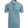Icebreaker Drayden SS Polo Herren Blue