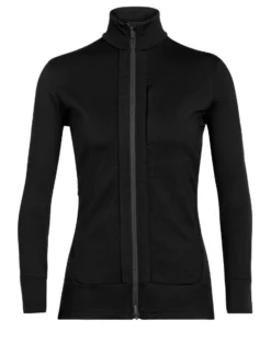 Icebreaker Quantum III LS Zip Jacket Damen Schwarz