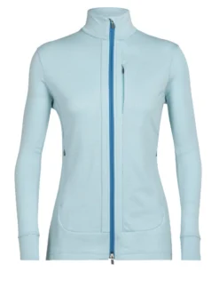 Icebreaker Quantum III LS Zip Jacket Damen Hellblau