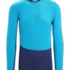 Icebreaker 125 ZoneKnit LS Crew Herren Blau