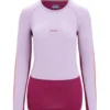 Icebreaker 125 ZoneKnit LS Crew Damen Lila