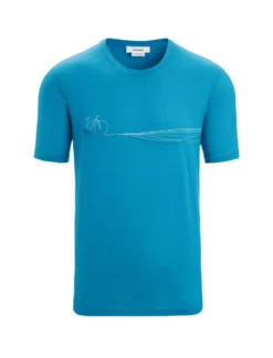 Icebreaker Tech Lite II SS Tee Cadence Herren Blue