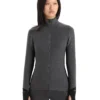 Icebreaker Descender LS Zip Damen Grey