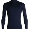 Icebreaker 200 Oasis LS Half Zip Herren Midnight