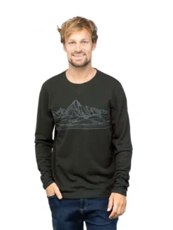 Chillaz Kaprun Mountain Skyline LS Herren Black