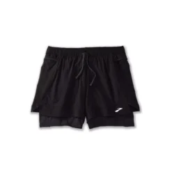 Brooks High Point 3zoll 2in1 Short Damen Black