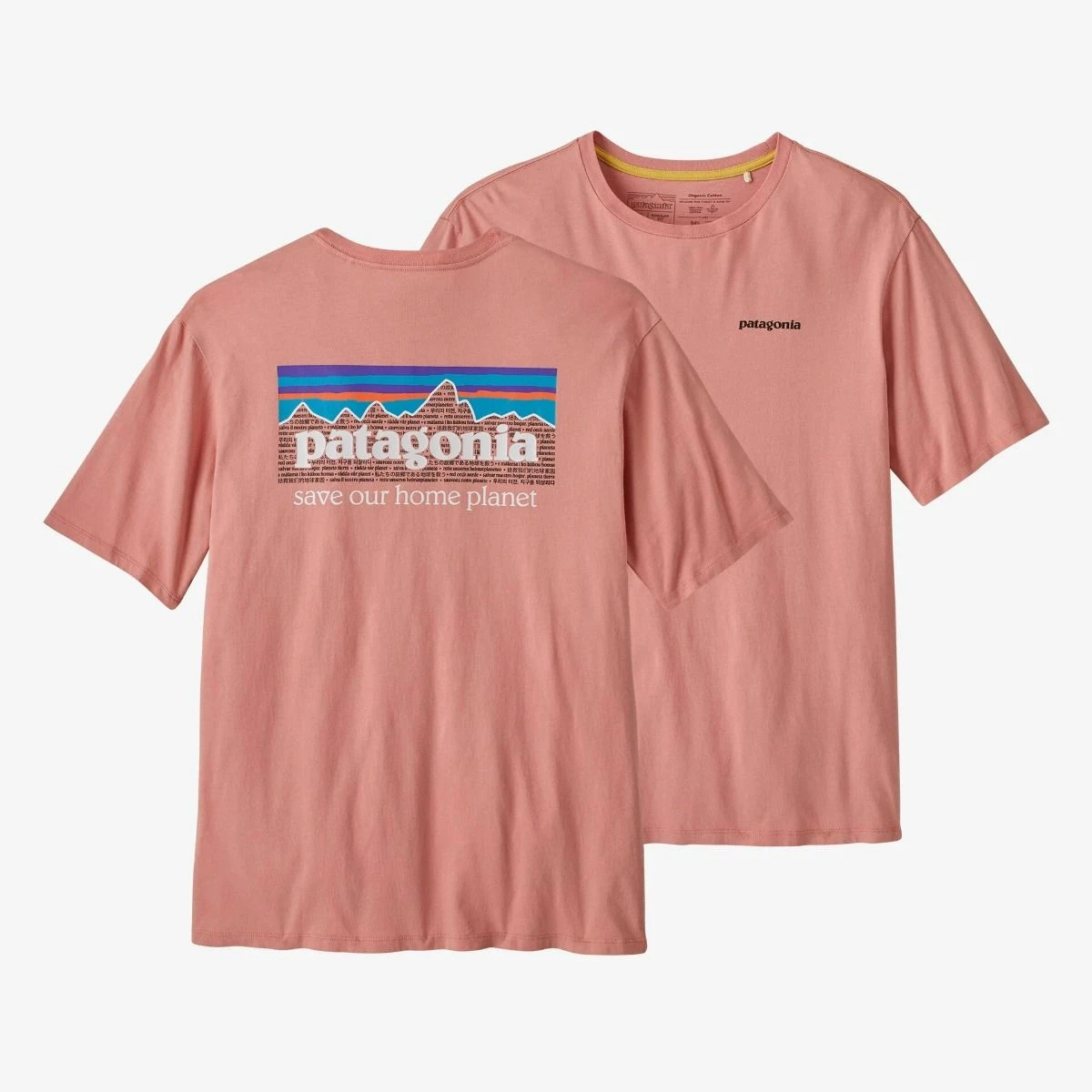 Patagonia P-6 Mission Organic SS Herren Sunfade Pink 1 Patagonia P-6 Mission Organic SS Herren Sunfade Pink
