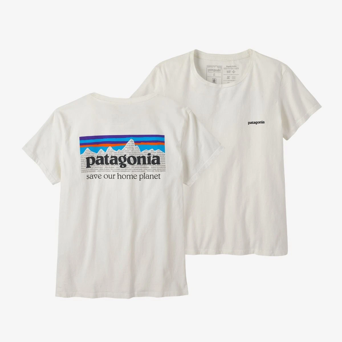 Patagonia P-6 Mission Organic SS Damen Birch White 1 Patagonia P-6 Mission Organic SS Damen Birch White