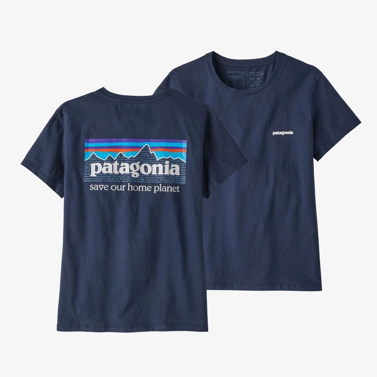 Patagonia P-6 Mission Organic SS Damen Navy 1 Patagonia P-6 Mission Organic SS Damen Navy
