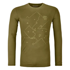 Ortovox 185 Merino Tangram LS Herren Green