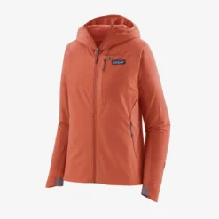 Patagonia R1 CrossStrata Hoody Damen Coral