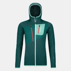 Ortovox Fleece Grid Hoody W Grün