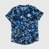 Saysky Camo Combat T-Shirt Unisex Blau