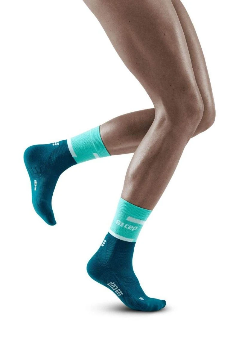 CEP Run Socks Mid Cut Damen Ocean Petrol 1 CEP Run Socks Mid Cut Damen Ocean Petrol