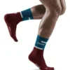 CEP Run Socks Mid Cut Herren Petrol Red