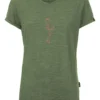 Pally Hi T-Shirt Bingo Flamingo Damen Green